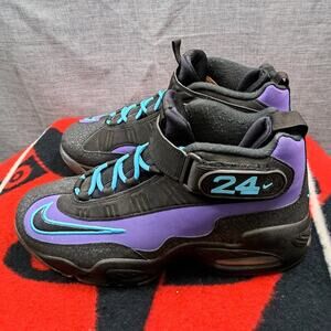 %Size 10 Nike Griffey Purple Venom 2013 Men Sneakers 354912-500 A 12